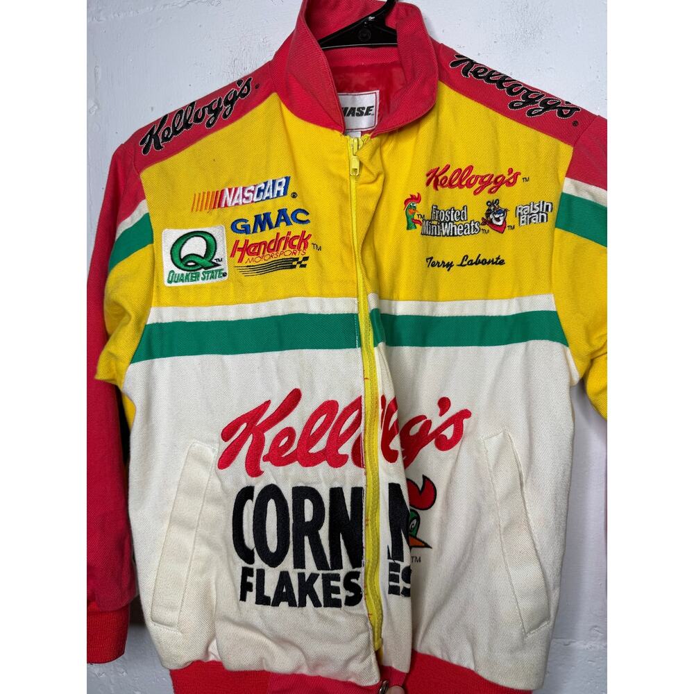 Vintage Womens Kelloggs Corn Flakes Chase Nascar Jacket Size Small - Picture 9 of 10